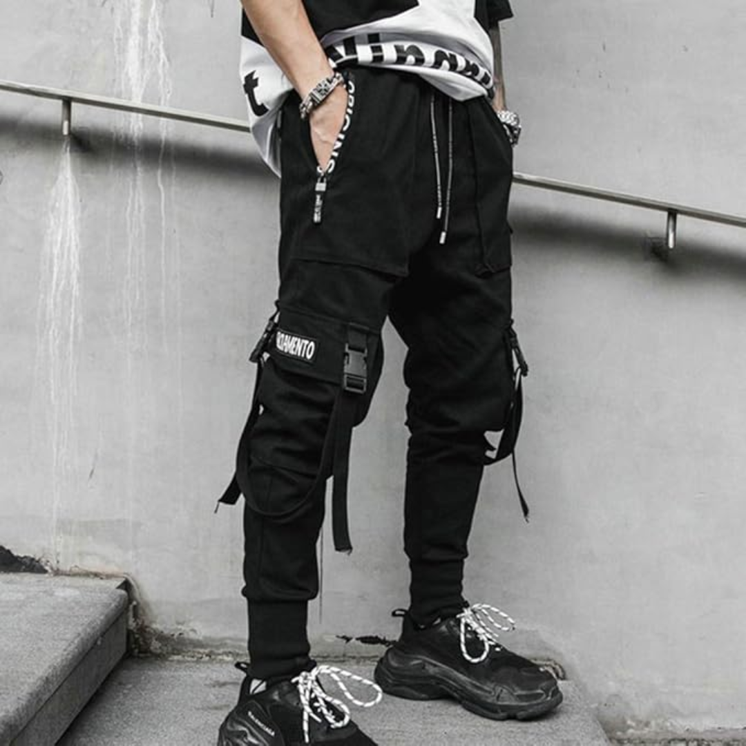 Herren Cargo Hose mit Taschen und Gürtelschlaufen-Luzern Mode