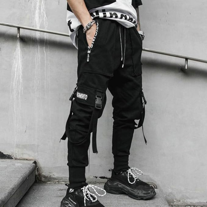 Herren Cargo Hose mit Taschen und Gürtelschlaufen-Luzern Mode