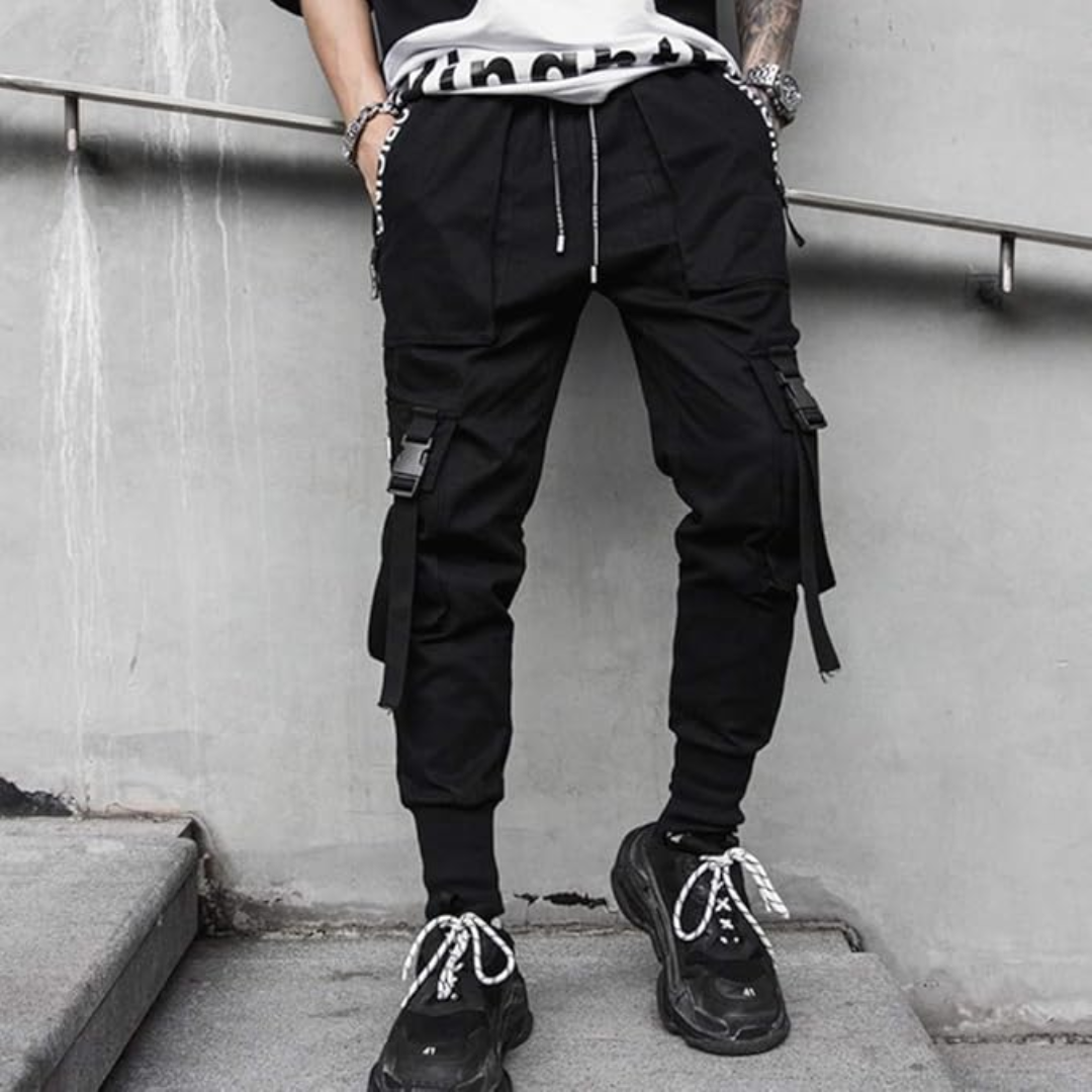Herren Cargo Hose mit Taschen und Gürtelschlaufen-Luzern Mode