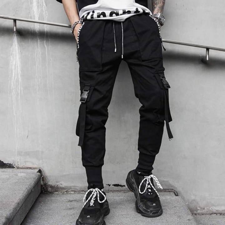 Herren Cargo Hose mit Taschen und Gürtelschlaufen-Luzern Mode