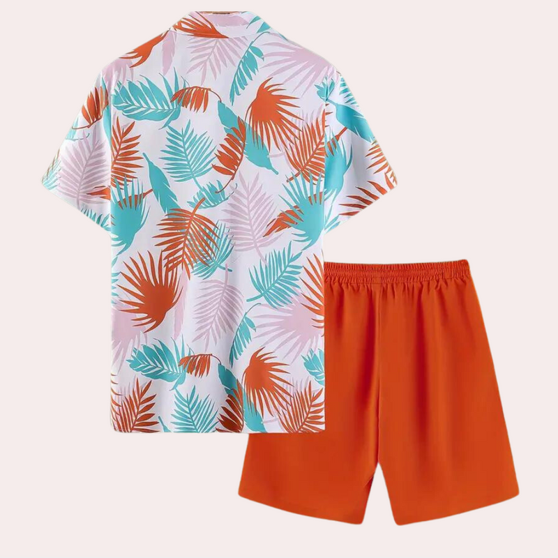 Herren zweiteilige Hawaiianische Sommeranzug – Kairos