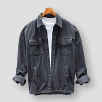 Herren Cordhemd Kollektion – Stilvolle Freizeithemden-Grau-S-Luzern Mode
