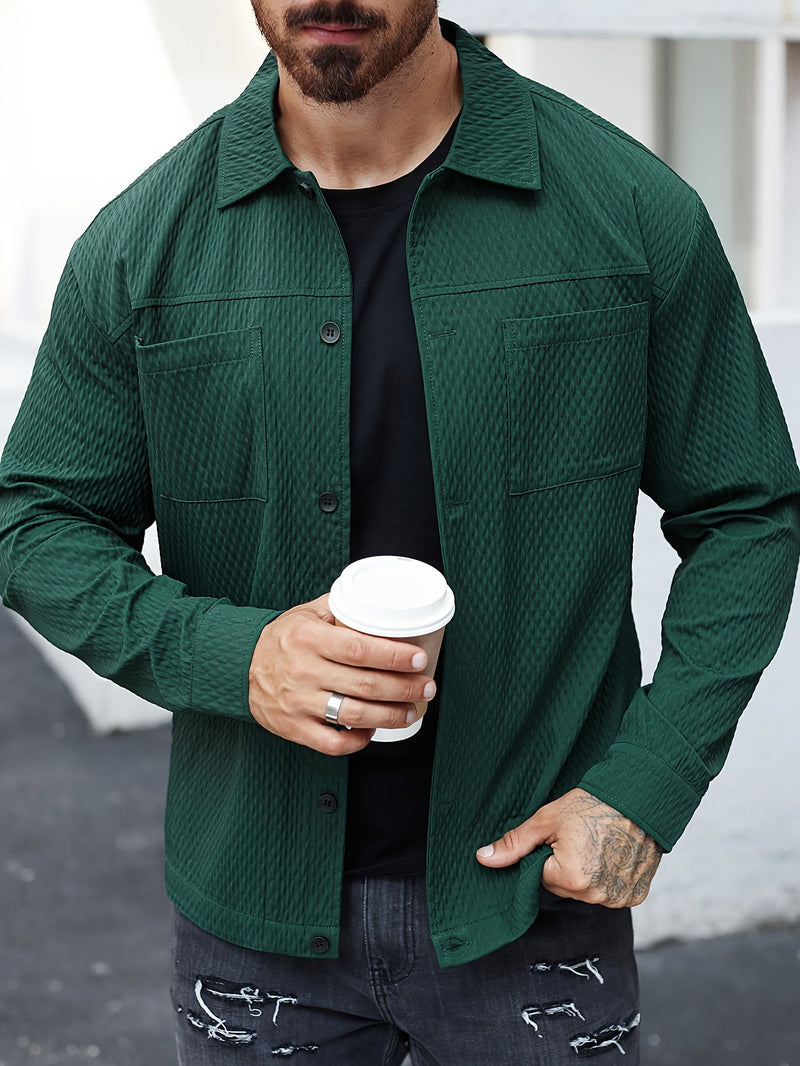 Herren Freizeithemd Langarm - Stilvolles Design für Alltag-Luzern Mode