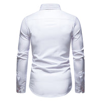 Herrenhemd mit Muster - Elegantes Langarm Businesshemd-Luzern Mode