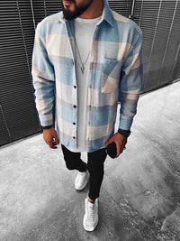 Herren Karohemd Langarm Freizeitmode Modernes Design-Luzern Mode