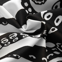 Herren Kurzarmhemd mit Oktopus-Design für Sommermode-Luzern Mode