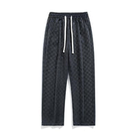 Karierte Herren Jogginghose mit Kordelzug und Taschen-Luzern Mode
