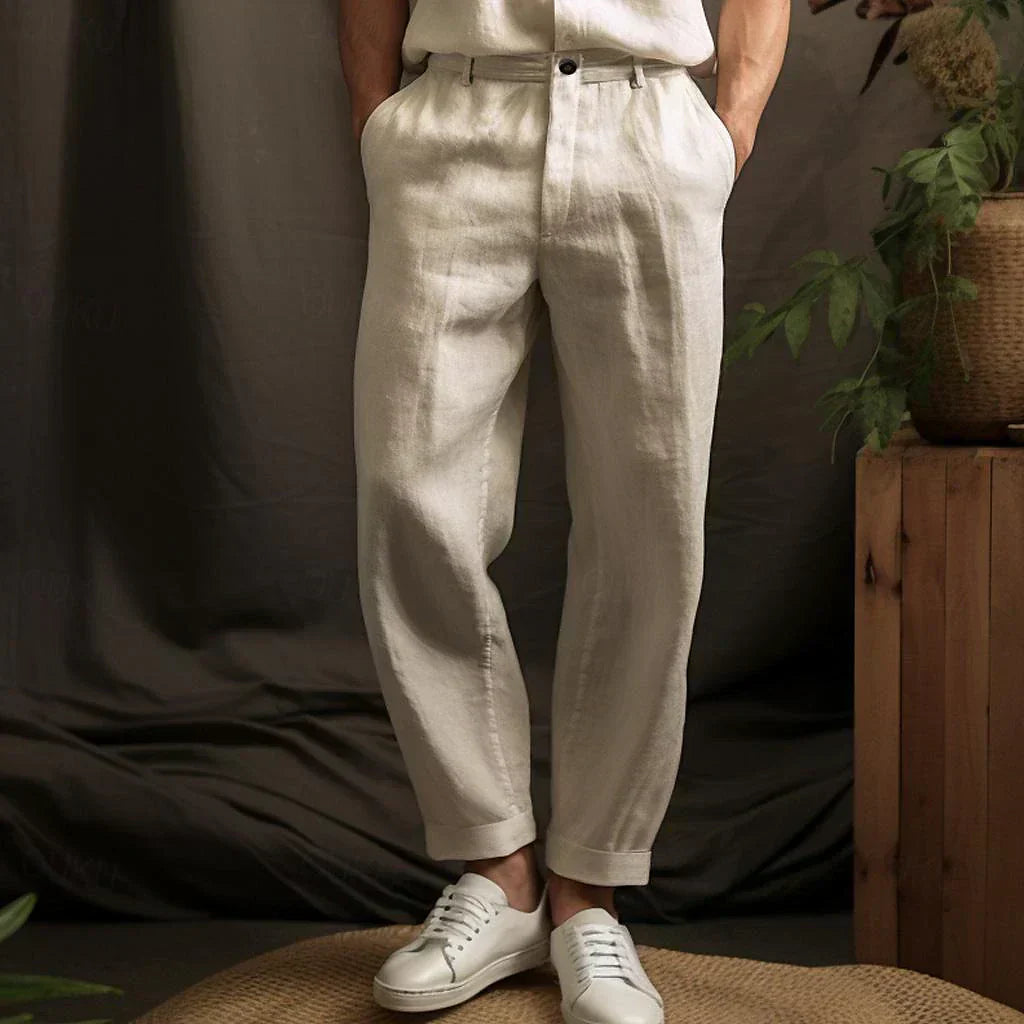 Leichte Herren Leinenhose mit Relaxed Fit – Luca