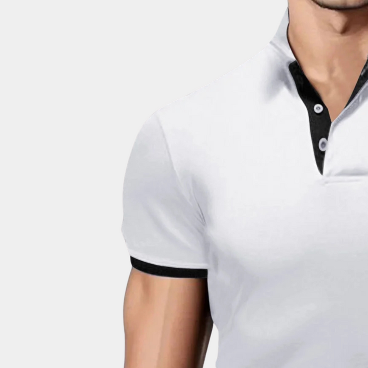 Herren Polohemd mit Streifenmuster - Klassisch und Elegant-Luzern Mode