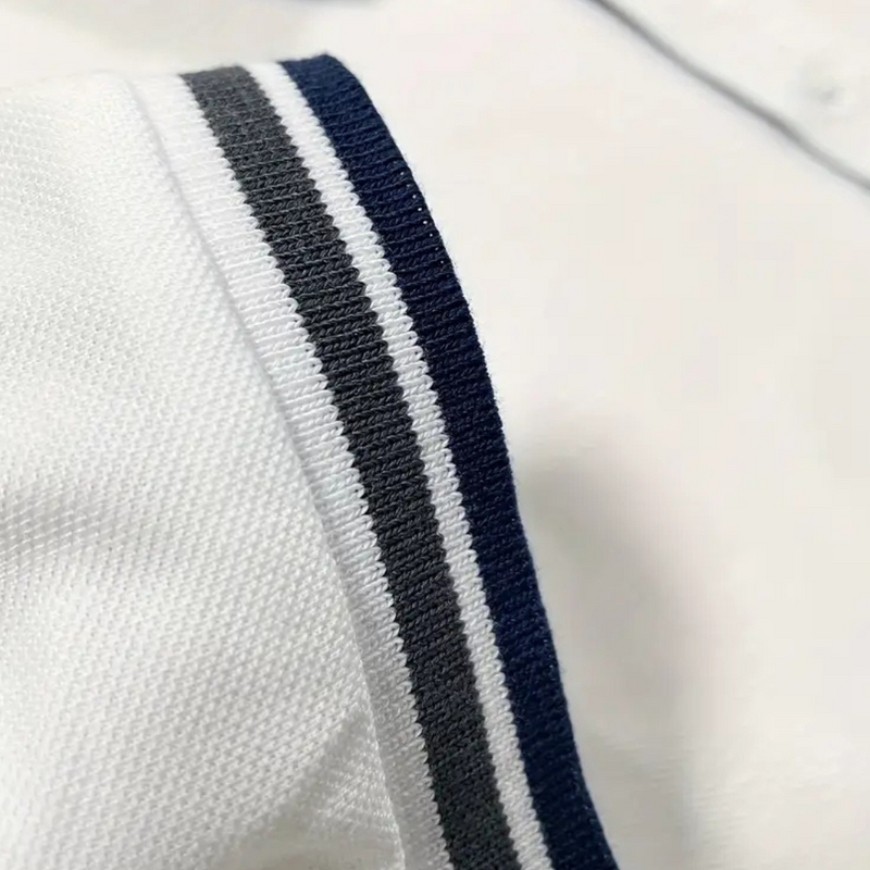 Herren Polohemd mit Streifenmuster - Klassisch und Elegant-Luzern Mode