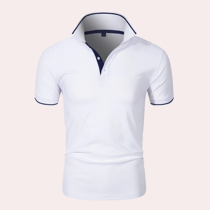 Herren Polohemd mit Streifenmuster - Klassisch und Elegant-S-Luzern Mode