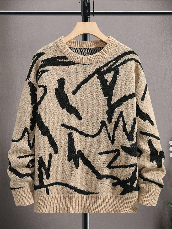 Herren Strickpullover aus Kaschmir für kalte Tage-Apricot-S-Luzern Mode