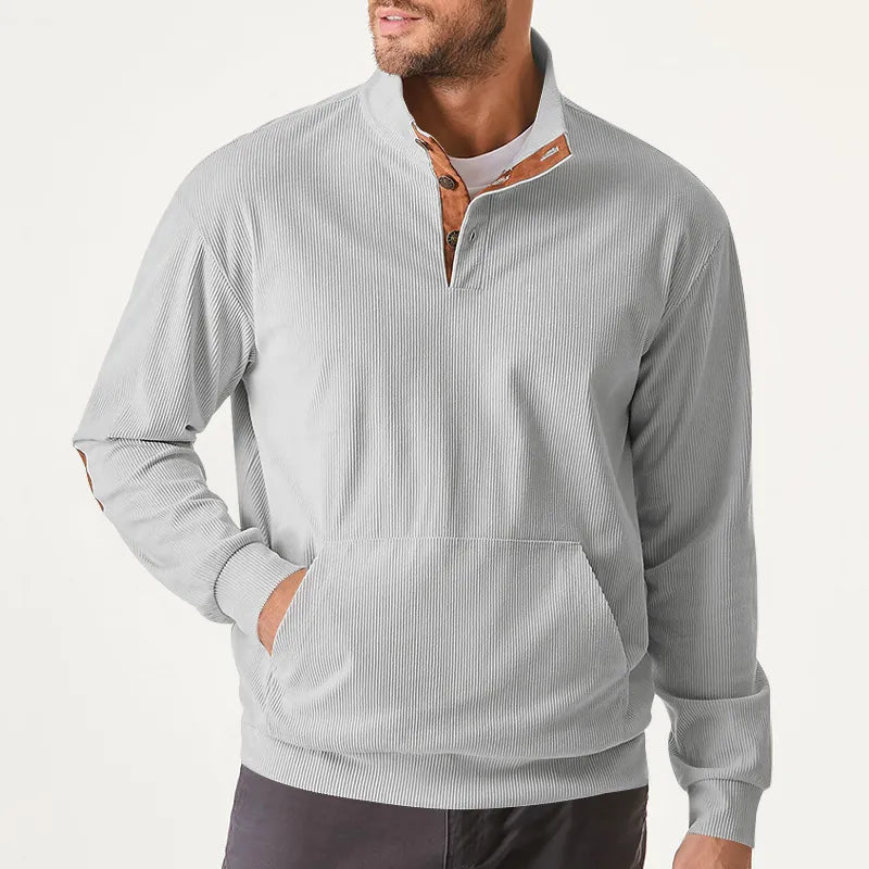 Herren Pullover mit Reißverschluss und Stehkragen kaufen-Luzern Mode