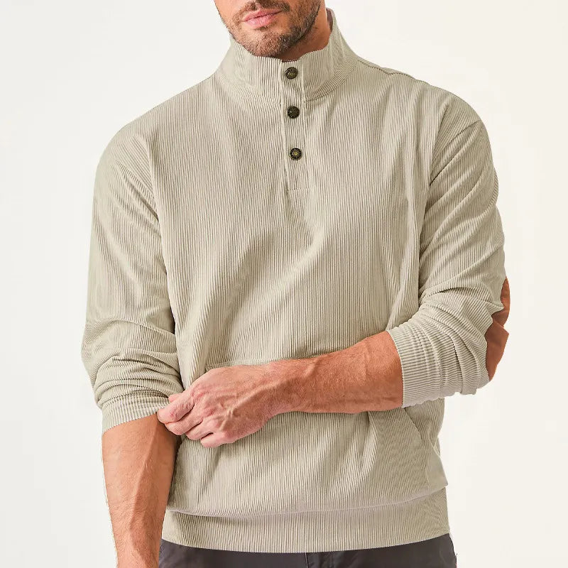 Herren Pullover mit Reißverschluss und Stehkragen kaufen-Luzern Mode