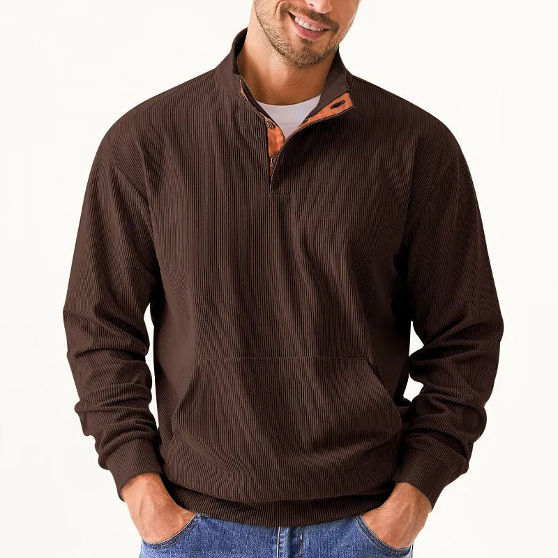 Herren Pullover mit Reißverschluss und Stehkragen kaufen-Luzern Mode