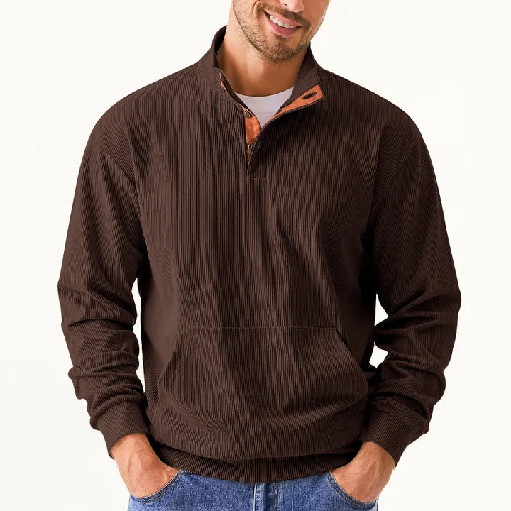 Herren Pullover mit Reißverschluss und Stehkragen kaufen-Luzern Mode