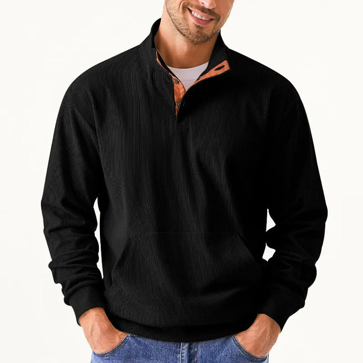 Herren Pullover mit Reißverschluss und Stehkragen kaufen-Luzern Mode