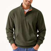 Herren Pullover mit Reißverschluss und Stehkragen kaufen-Luzern Mode