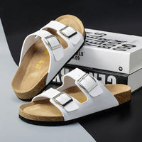Herren Sandalen | Leder | Offen | Riemen | Ergonomisch | Rutschfest-Luzern Mode