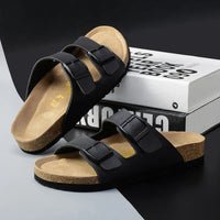 Herren Sandalen | Leder | Offen | Riemen | Ergonomisch | Rutschfest-Luzern Mode