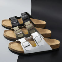 Herren Sandalen | Leder | Offen | Riemen | Ergonomisch | Rutschfest-Luzern Mode