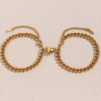 Armband Set | Herz | Silber | Langlebig | Symbolisch | Stylisch | Verstellbar-Gold-Luzern Mode