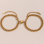 Armband Set | Herz | Silber | Langlebig | Symbolisch | Stylisch | Verstellbar-Gold-Luzern Mode
