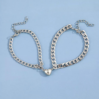 Armband Set | Herz | Silber | Langlebig | Symbolisch | Stylisch | Verstellbar-Luzern Mode