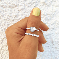 Damenring | Herzen Silber Gold Stilvoll Langlebig Geschenk Einzigartig-Luzern Mode