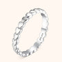 Damenring | Herzen Silber Gold Stilvoll Langlebig Geschenk Einzigartig-Silber-5-Luzern Mode