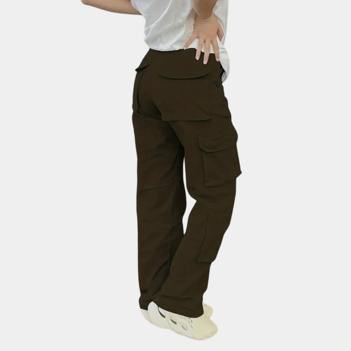Damen Cargo-Hose mit Taschen - Bequeme Freizeithose-Luzern Mode