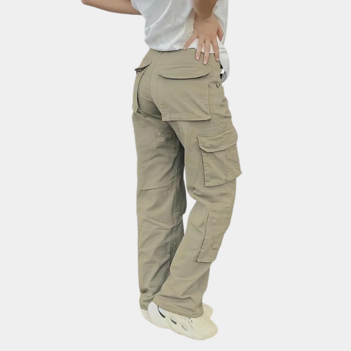 Damen Cargo-Hose mit Taschen - Bequeme Freizeithose-Luzern Mode