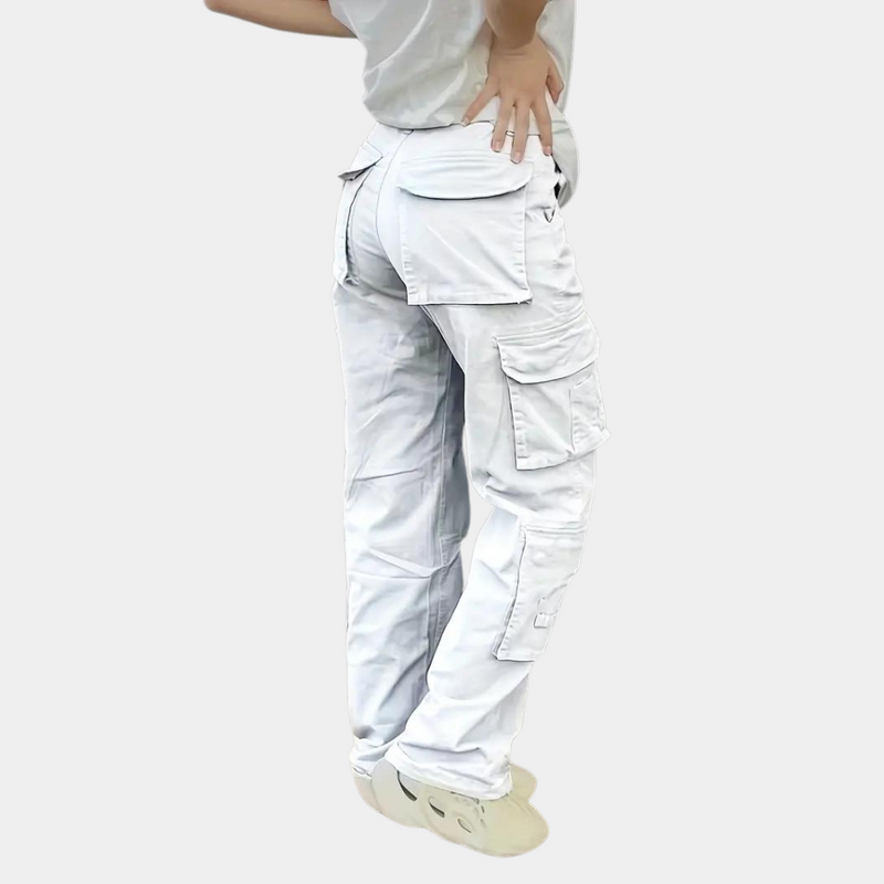 Damen Cargo-Hose mit Taschen - Bequeme Freizeithose-Luzern Mode