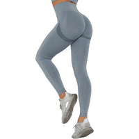 Damen Sportleggins | Hohe Taille | Formend | Korrigierend | Schnelltrocknend-Blauw-S-Luzern Mode
