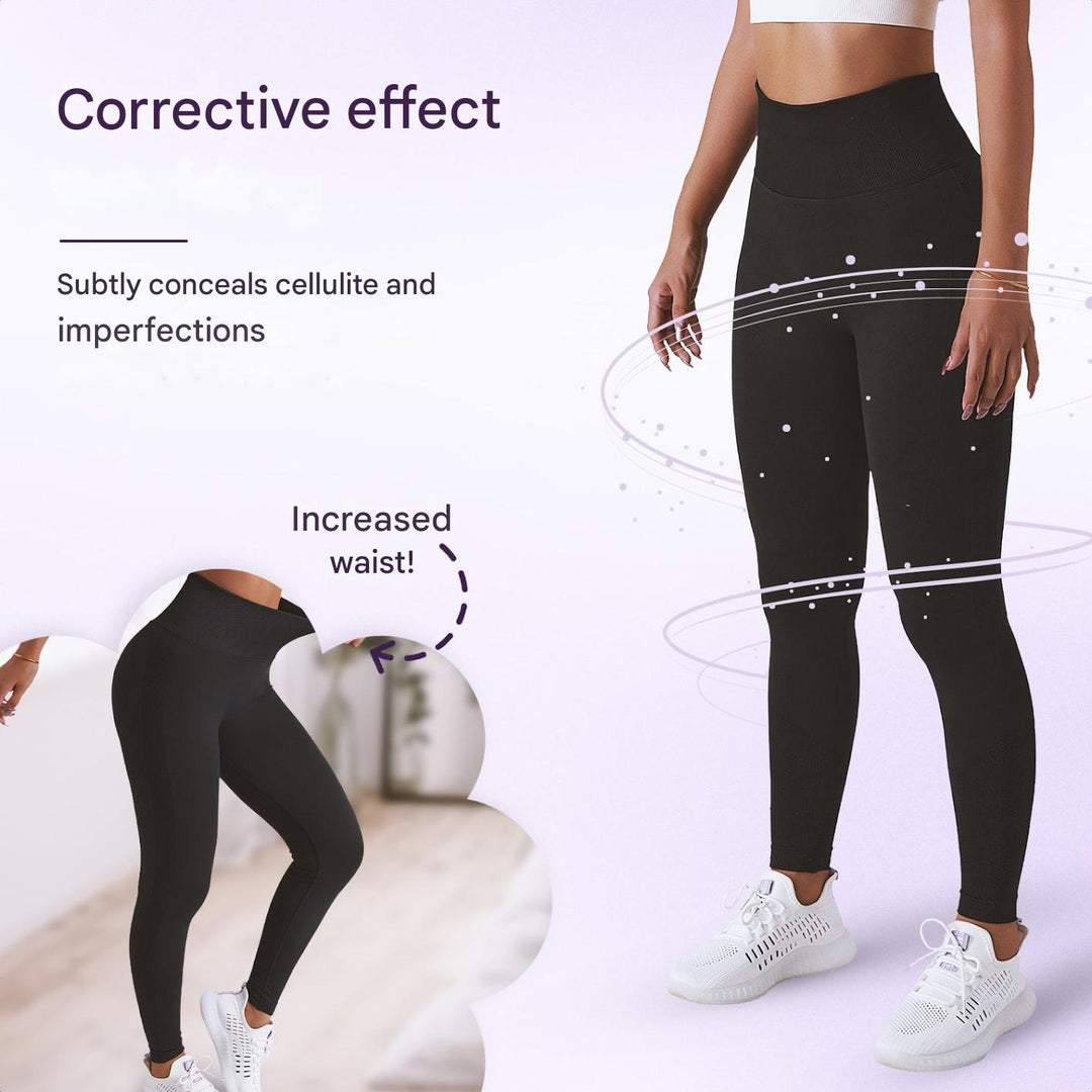 Damen Sportleggins | Hohe Taille | Formend | Korrigierend | Schnelltrocknend-Luzern Mode