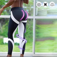 Damen Yoga Leggings | Geometrischem Muster | High Waist | Elastisch-Luzern Mode