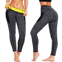 Damen Sportleggings mit hoher Taille und Seitentaschen-S-Luzern Mode