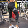 Damen Sport Leggings für Fitness und Yoga - Bequem & Atmungsaktiv-Schwarz / Silber-S-Luzern Mode