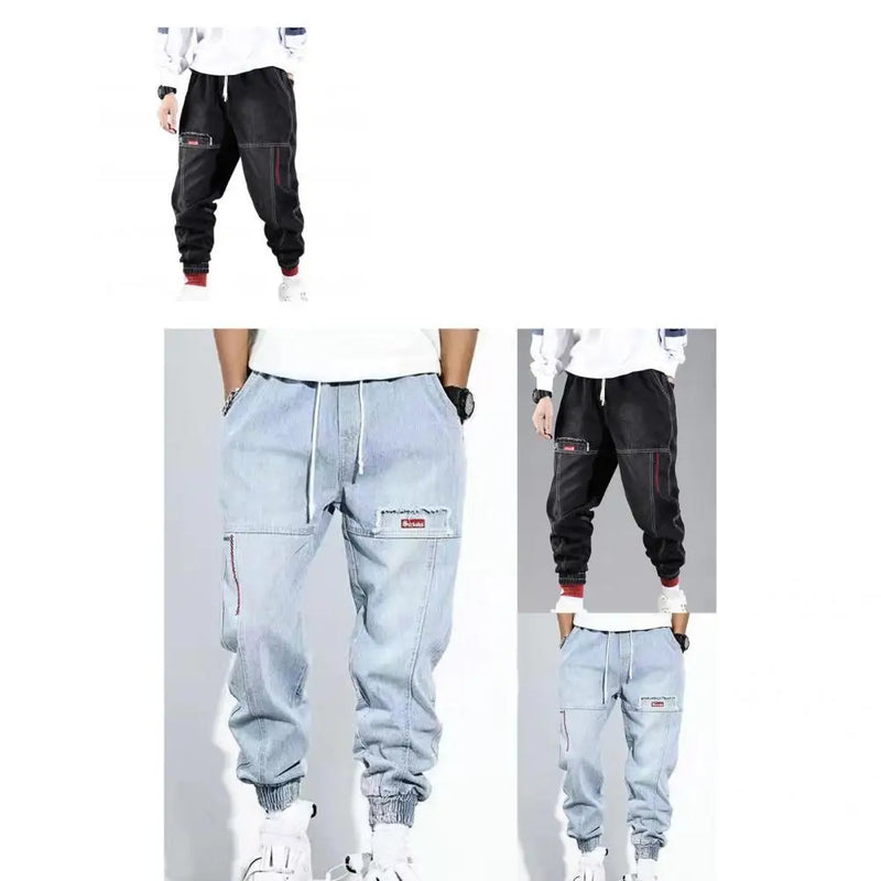 Herren Haremshose Baggy Jeans Streetwear Mode Trend-Luzern Mode