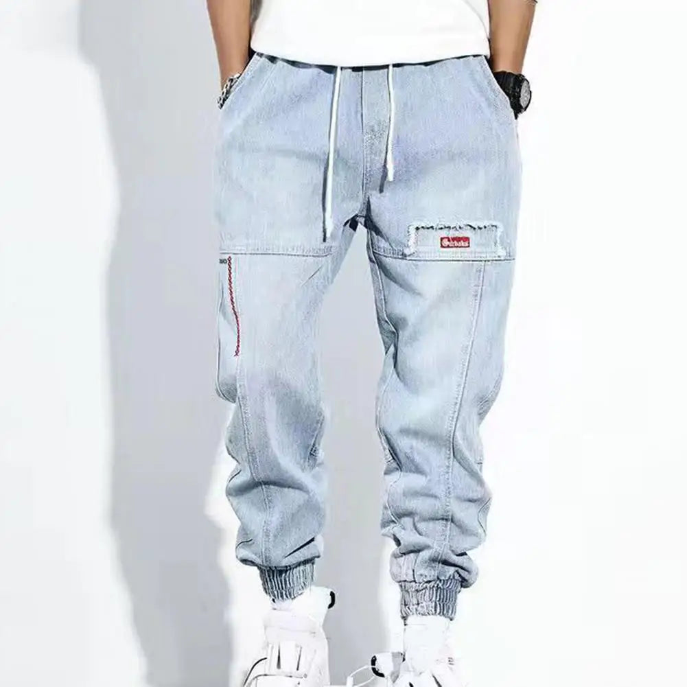 Herren Haremshose Baggy Jeans Streetwear Mode Trend-Luzern Mode