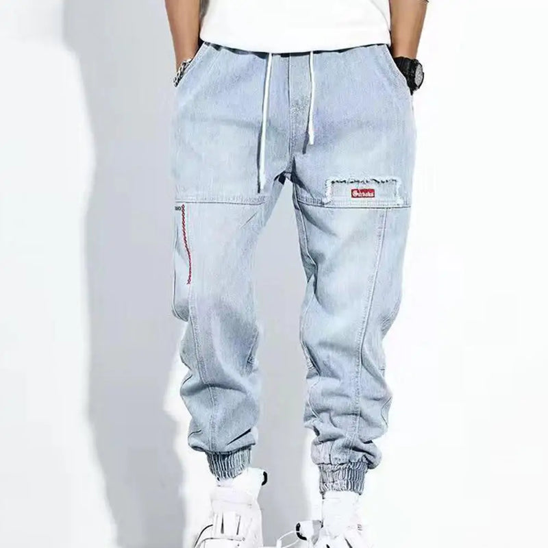 Herren Haremshose Baggy Jeans Streetwear Mode Trend-Luzern Mode