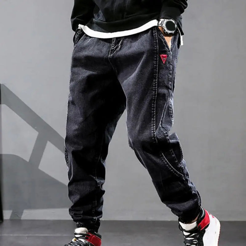 Herren Haremshose Baggy Jeans Streetwear Mode Trend-Luzern Mode