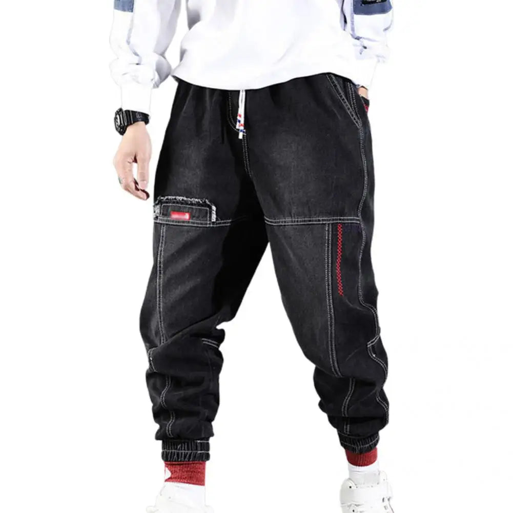Herren Haremshose Baggy Jeans Streetwear Mode Trend-Luzern Mode