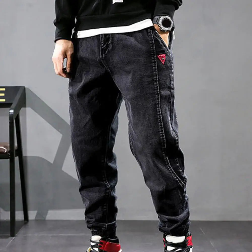 Herren Haremshose Baggy Jeans Streetwear Mode Trend-Luzern Mode