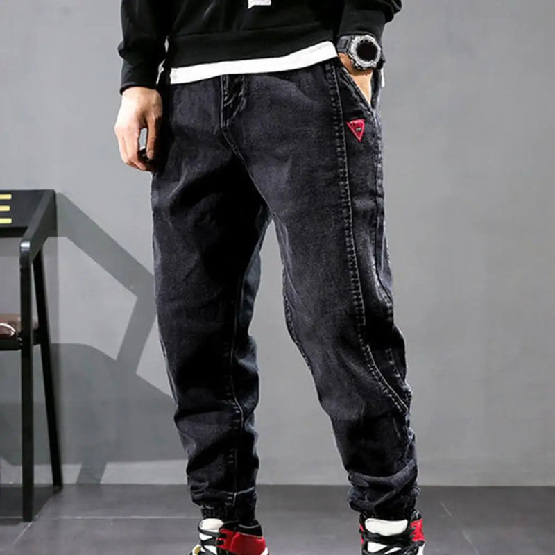Herren Haremshose Baggy Jeans Streetwear Mode Trend-Luzern Mode