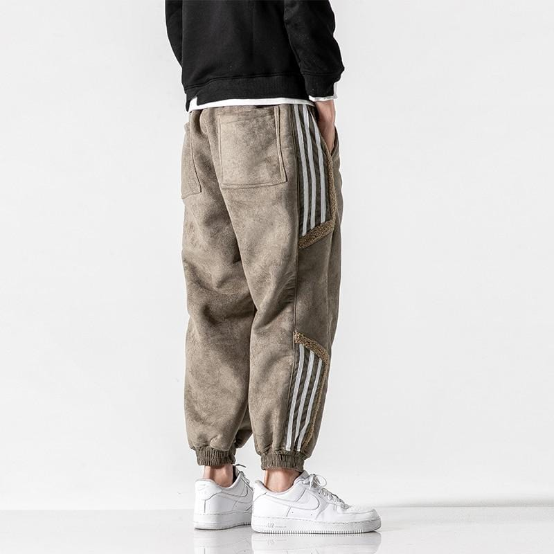 Herren Jogginghose Zweierpack mit Streifen und Taschen-Luzern Mode