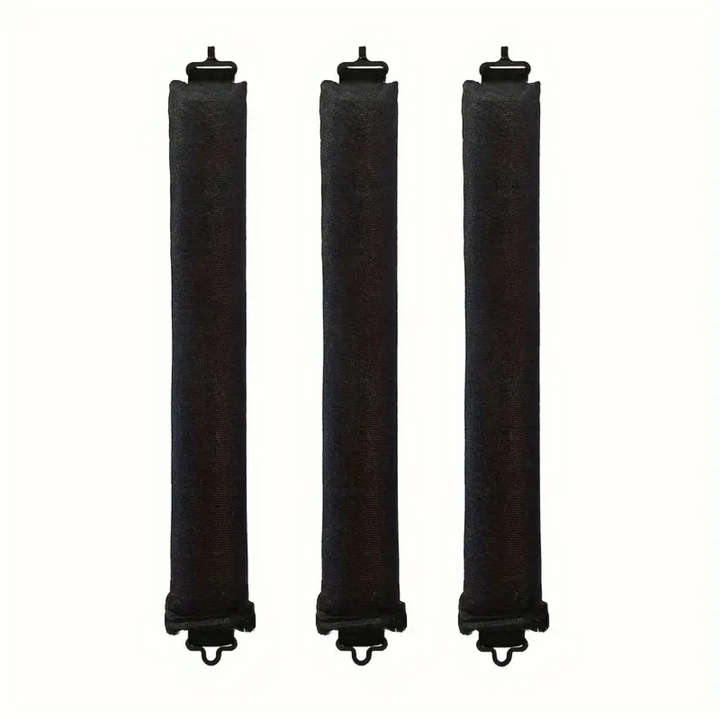 Lockenwickler Flexi-Rods für Volumen und Styling-Schwarz-3 Stück-Luzern Mode
