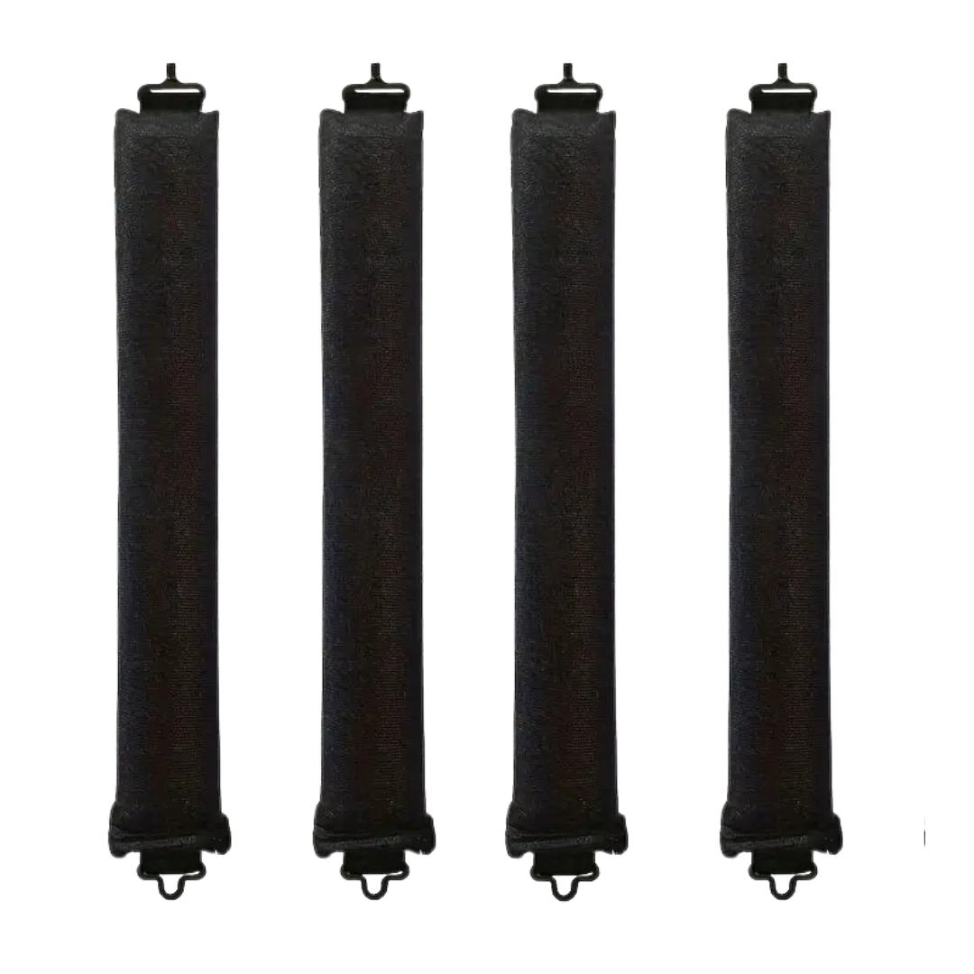 Lockenwickler Flexi-Rods für Volumen und Styling-Schwarz-: 4 Stück-Luzern Mode