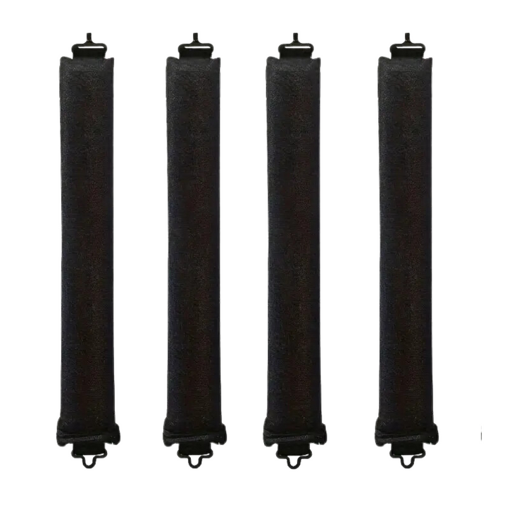 Lockenwickler Flexi-Rods für Volumen und Styling-Schwarz-: 4 Stück-Luzern Mode