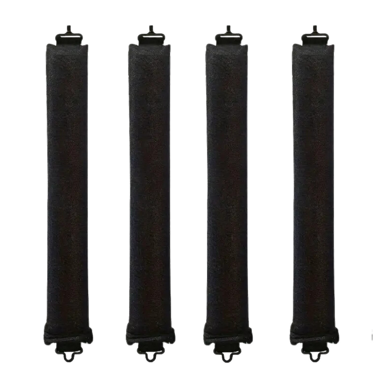 Lockenwickler Flexi-Rods für Volumen und Styling-Schwarz-: 4 Stück-Luzern Mode